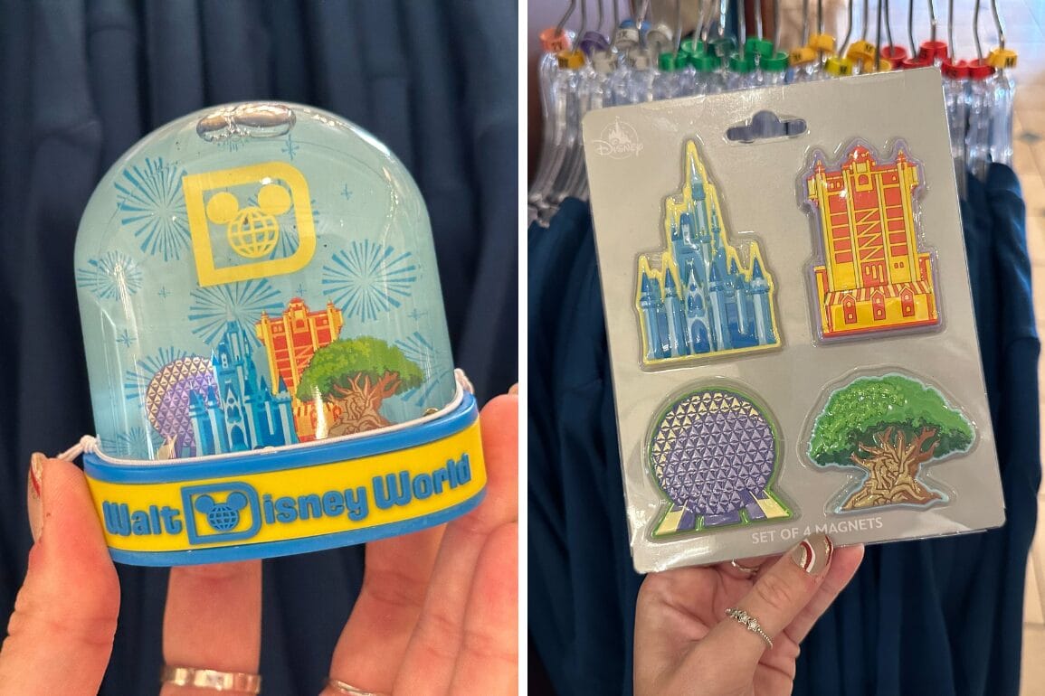 New Four Parks Snowglobe and Magnet Set Arrive at Walt Disney World