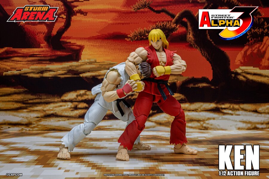 Storm Arena Street Fighter Alpha 3 Ken & Ryu 1/12 Figures Preview Image From Storm Collectibles