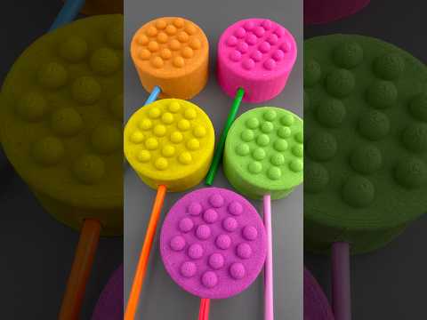 How To Make The Best Candy Lollies Popsicle With Stretchy Sand.