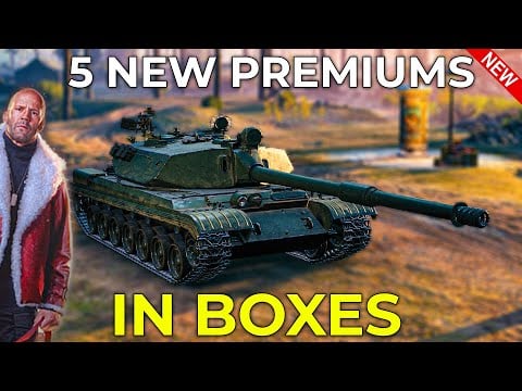 5 New CRAZY Premiums from Holiday Ops 2025 Large Loot Boxes | World of Tanks