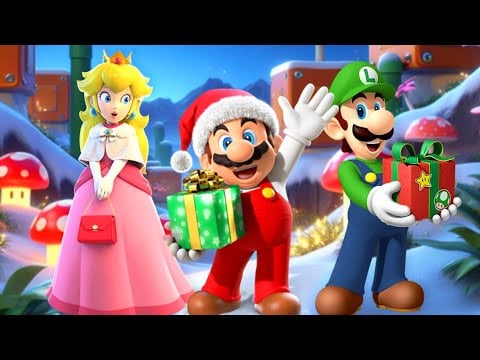 Super Mario Christmas - 24/7 Holiday Stream (HD)