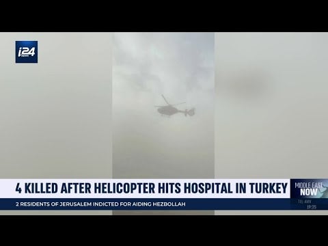 4 killed in as helicopter crashes into Turkish hospital