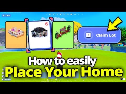 How to EASILY Place Your Home &amp; Claim a Lot (LEGO Fortnite Brick Life)