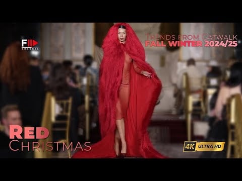 TRENDS from CATWALK I FALL WINTER 2024/25 I RED CHRISTMAS - Fashion Channel Chronicle