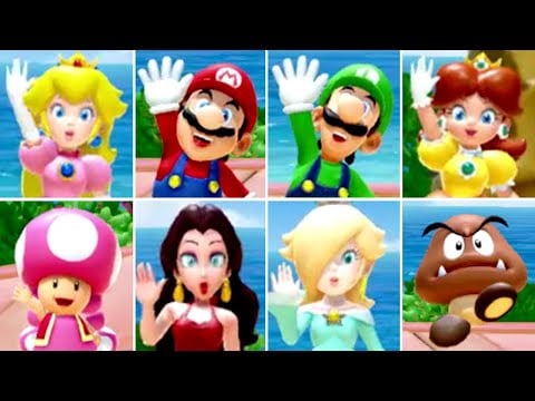 Super Mario Party Jamboree - All Character Greeting Animations