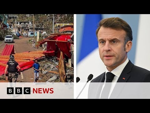 Macron to visit Mayotte following Cyclone Chido | BBC News