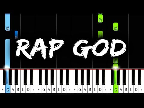 Eminem - Rap God - Piano Tutorial