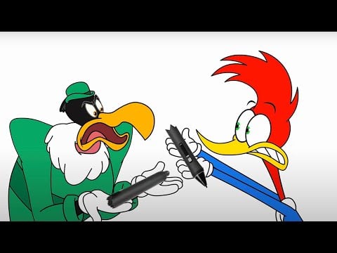 New Woody Woodpecker - The Pen is Flightier than the Sword | WildBrain Fizz | Cartoons for Kids