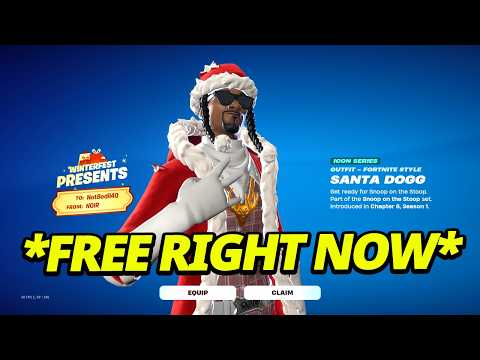 How to *ACTUALLY* Open The Santa Dogg Snoopdogg Skin For FREE in Fortnite Winterfest Presents