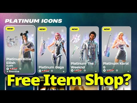 This Fortnite Item Shop Should be free ... (Platinum Icons Compensation)