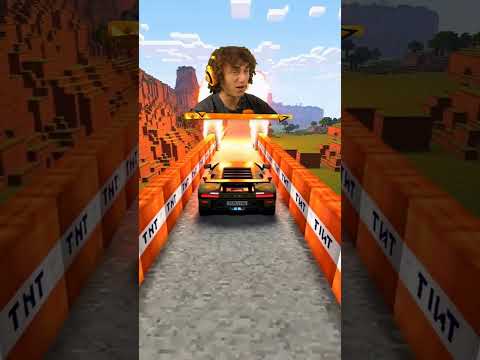 Minecraft LAMBORGHINI vs TNT Road!?