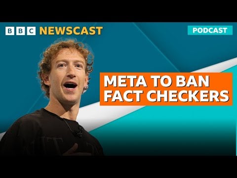 Is Mark Zuckerberg removing fact checkers because of the return of President Trump? | BBC Newscast