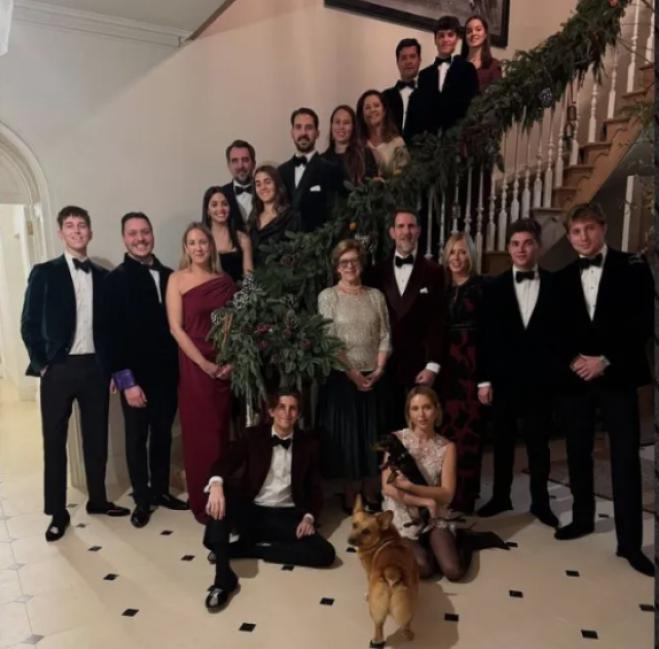 The former royal family poses together after being granted citizenship