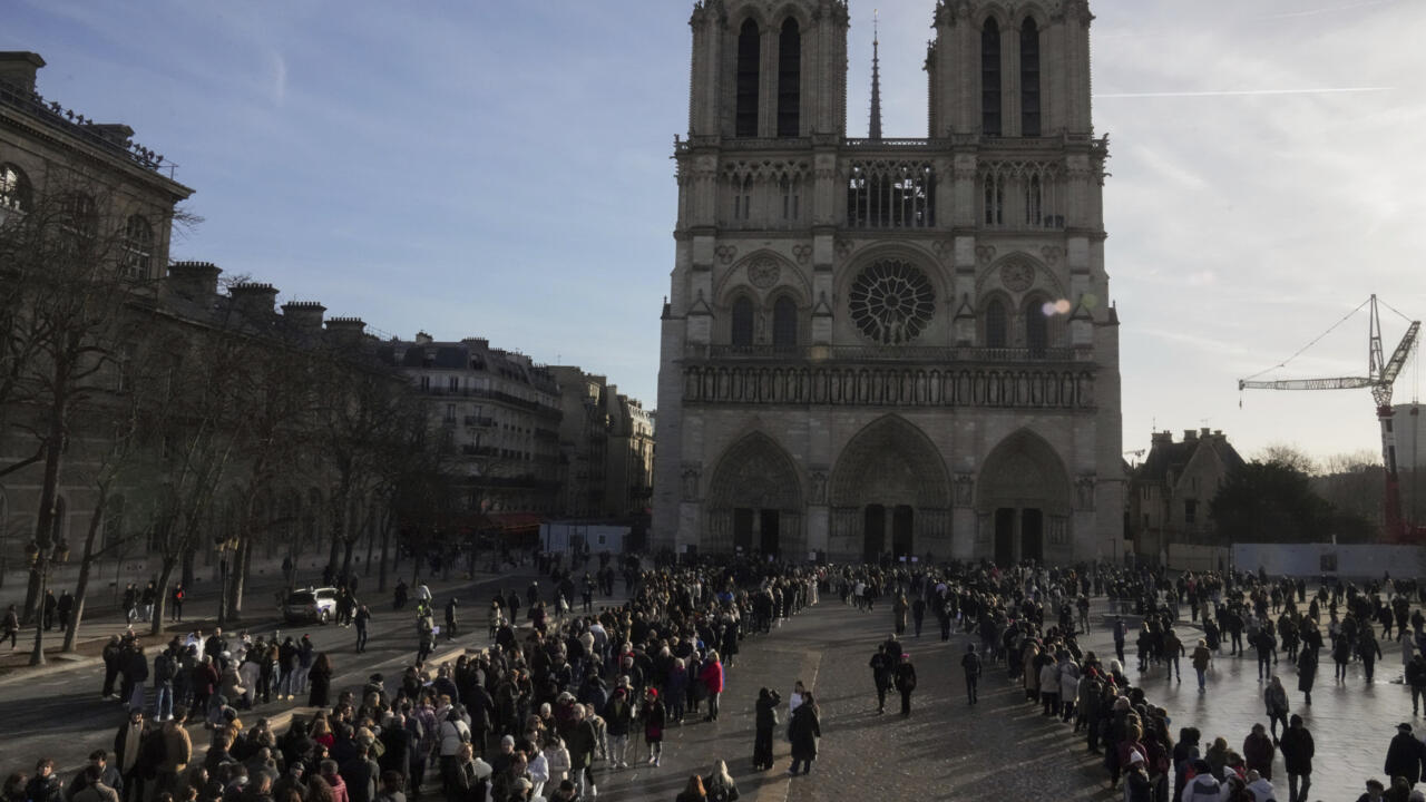 Christmas masses take place at Notre Dame cathedral for first time since fire