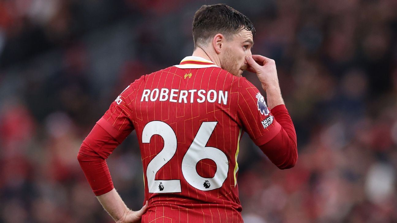 Player ratings: Robertson red leaves Liverpool with huge task