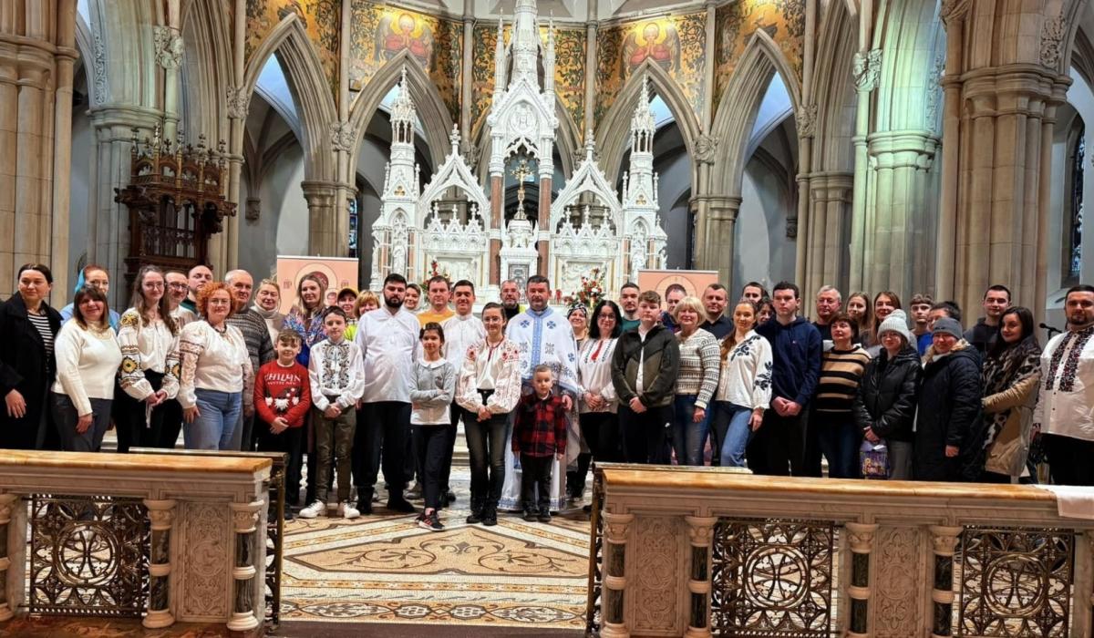 Mass celebrated in Ukrainian for first time at St Eunan's Cathedral