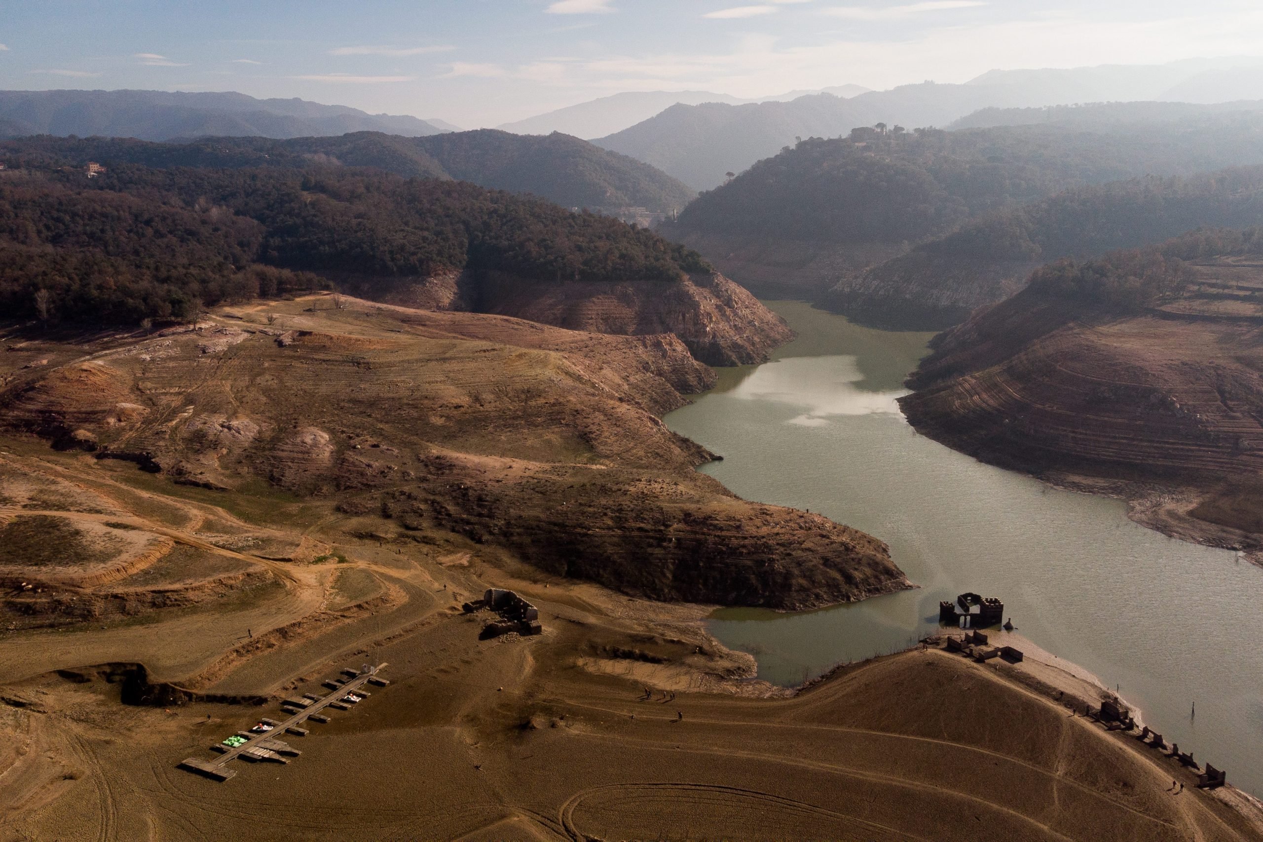 Reservoirs in Spain are 5% fuller than a year ago following autumn downpours