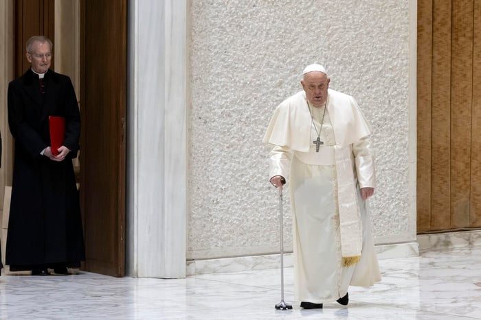 Pope blasts bullying as 'preparation for war'