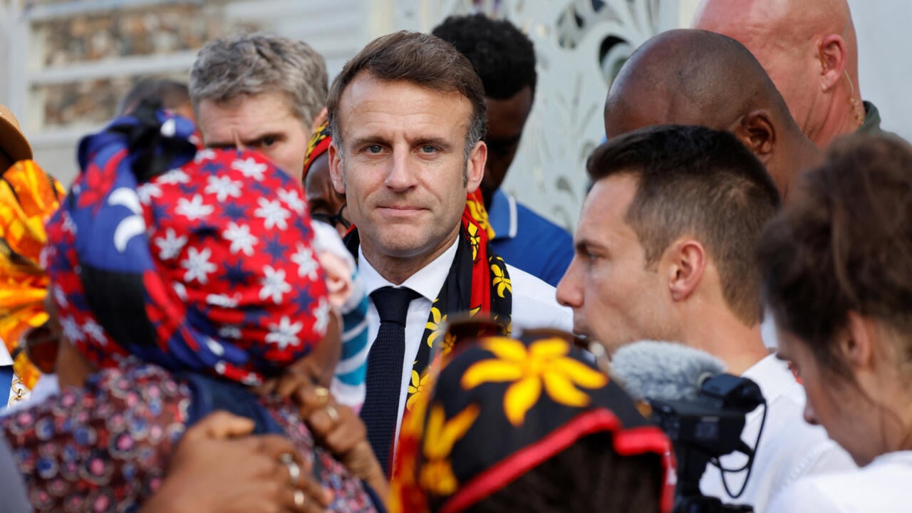 Macron heckled as residents of France's cyclone-ravaged Mayotte plead for water