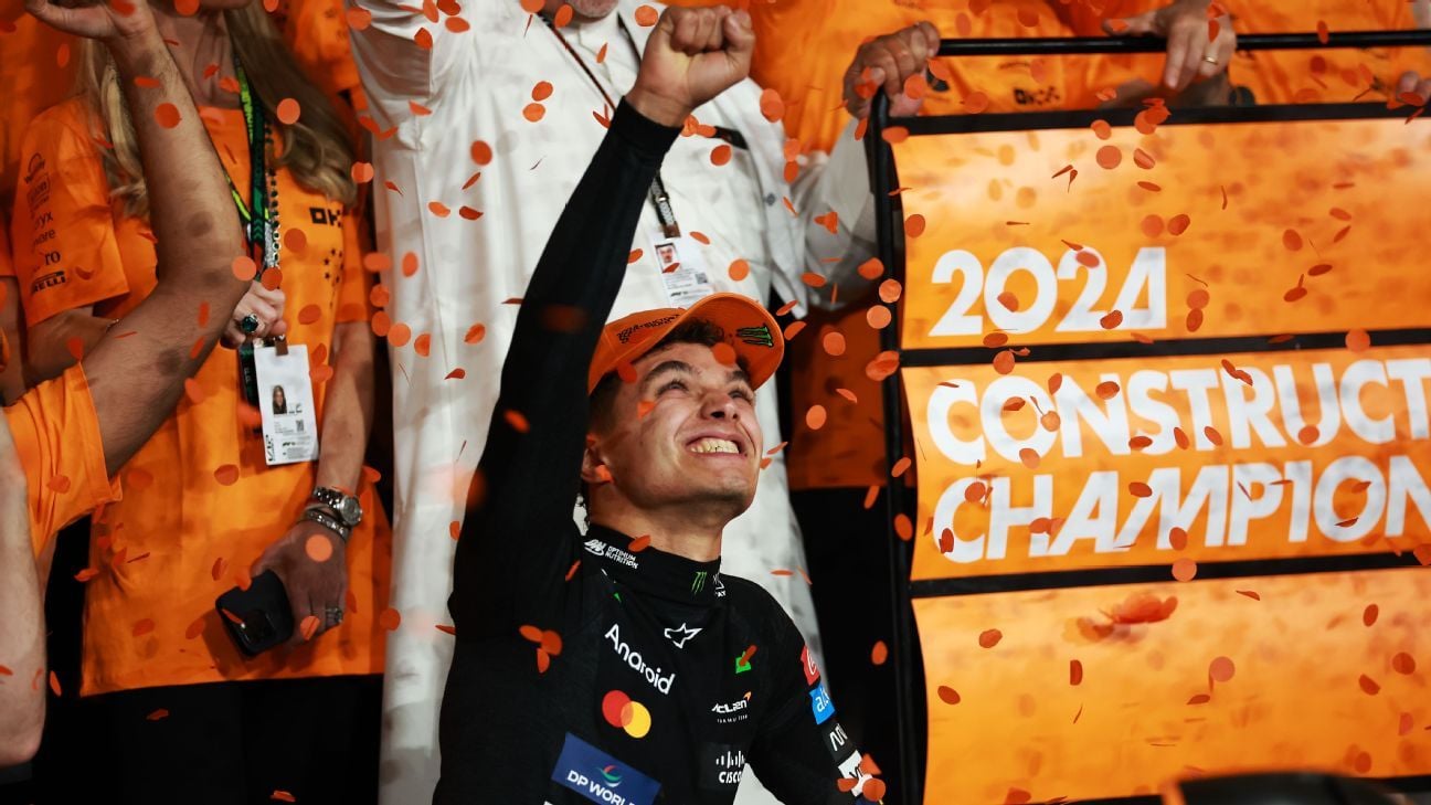 Norris' grit, poise deliver McLaren F1's constructors' crown