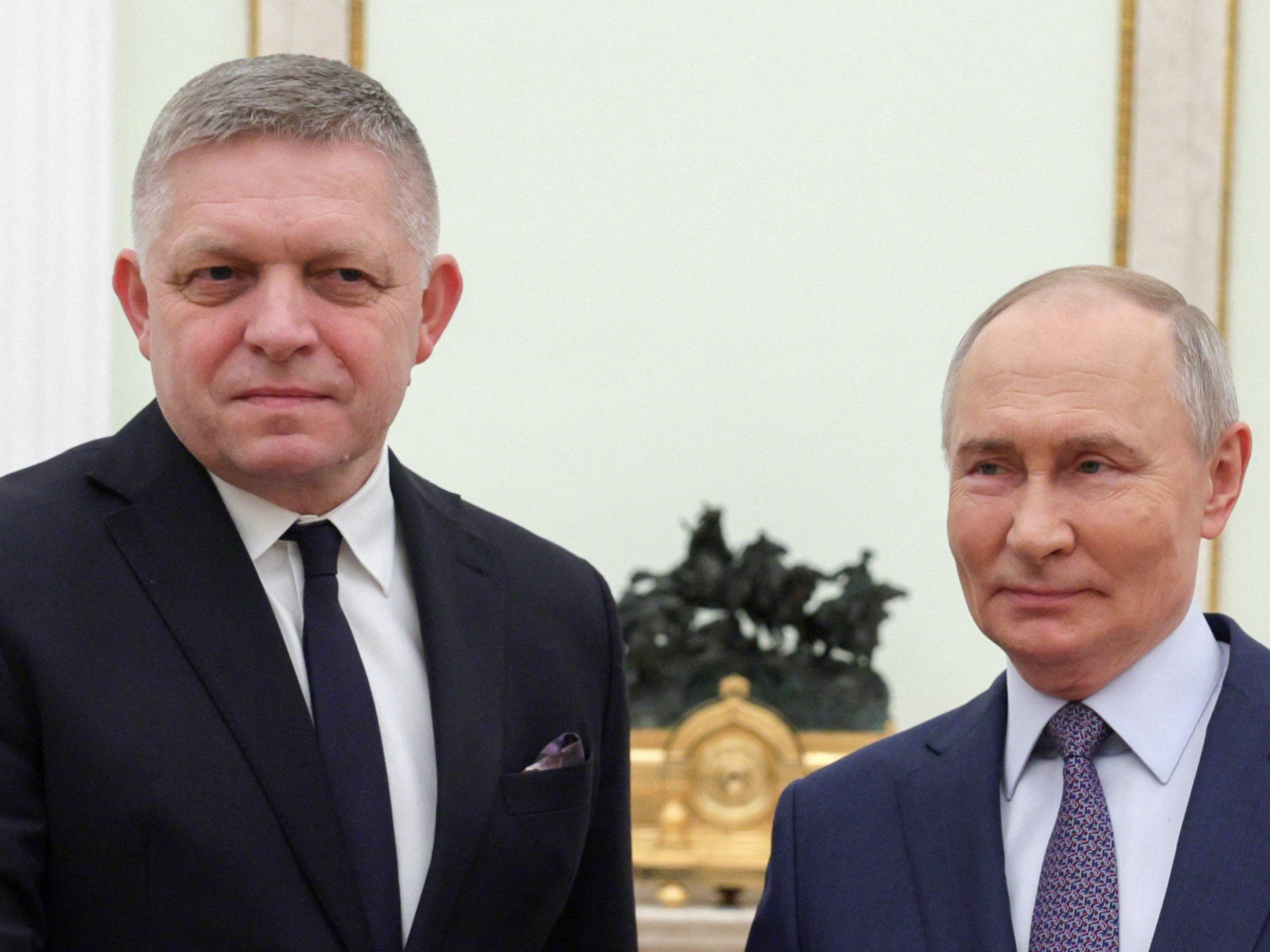 Slovak PM Fico holds talks with Putin during surprise Russia trip