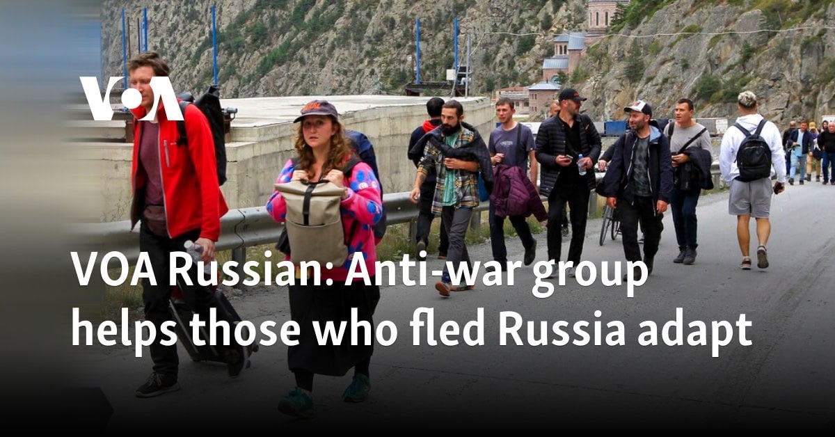 VOA Russian: Anti-war group helps those who fled Russia adapt