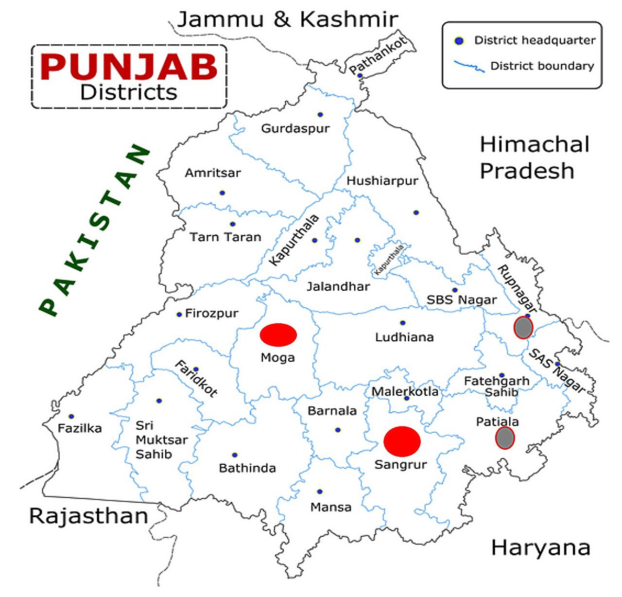 Emissions from four Punjab district shows stubble burning leads to poorer health