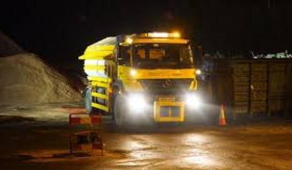 Donegal roads to be gritted this evening at 6pm