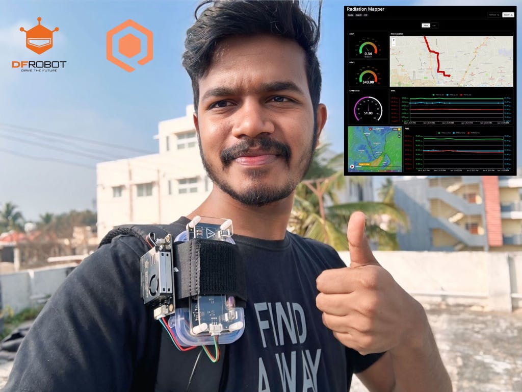 Real Time Radiation Mapper using DFRobot Beetle ESP32 C3