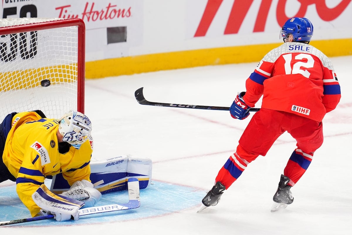 Czechia beats Sweden in a shootout to win bronze at world juniors