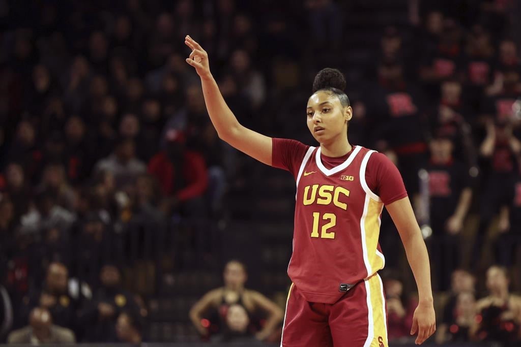 JuJu Watkins had 23 points to help No. 4 USC hand Rutgers its worst loss in school history