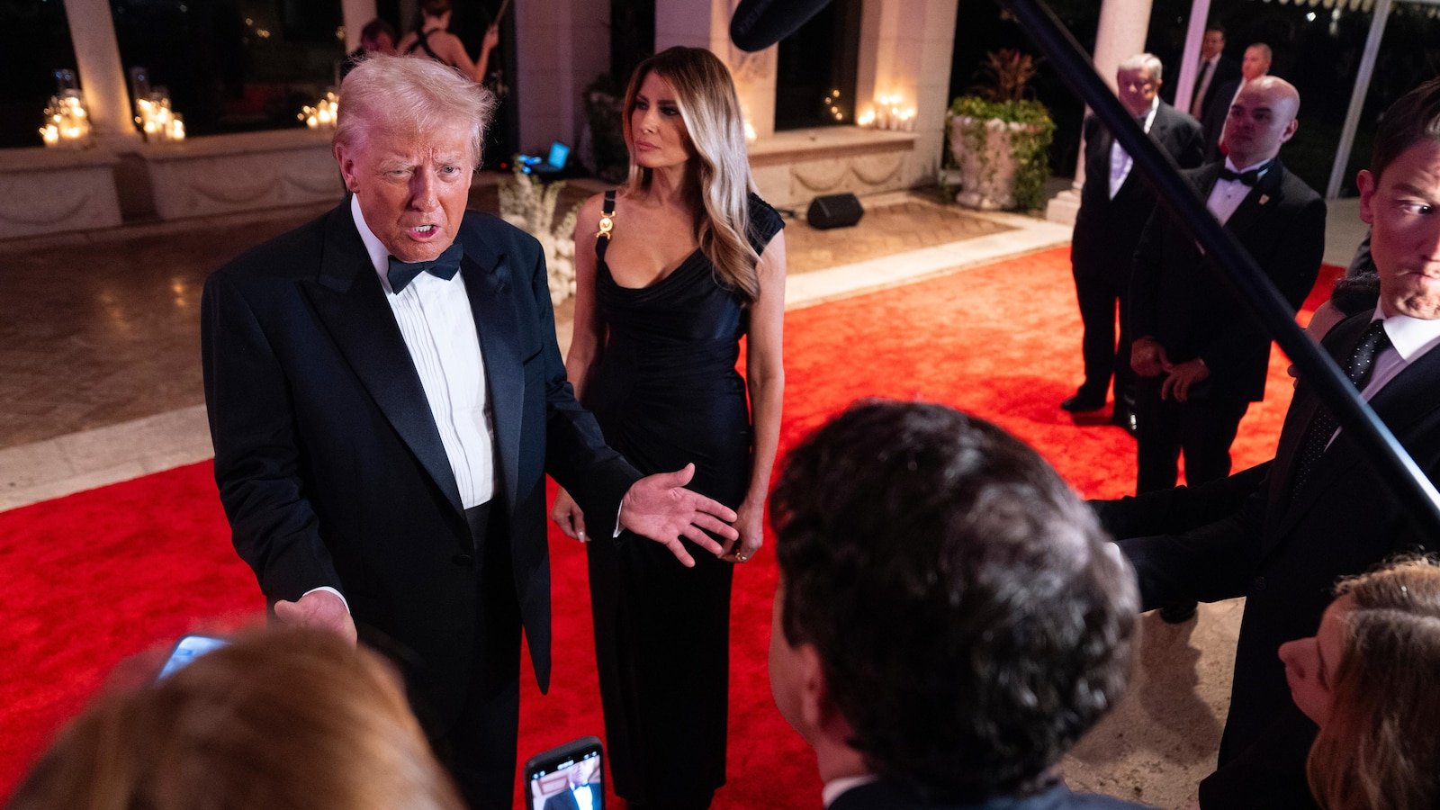 Trump appears with Italian Prime Minister Meloni at his Florida club