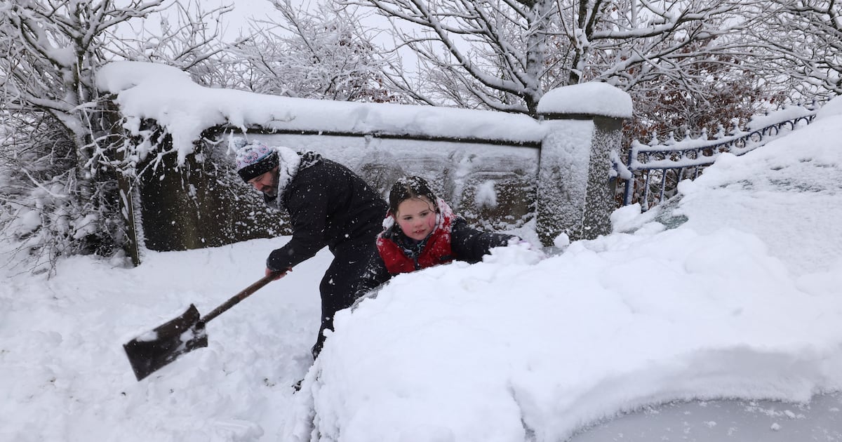 In pictures: Heavy snow blankets large parts of the country as cold snap arrives