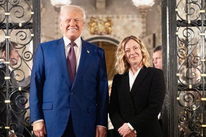 Italian PM Giorgia Meloni meets with Trump at Mar-a-Lago