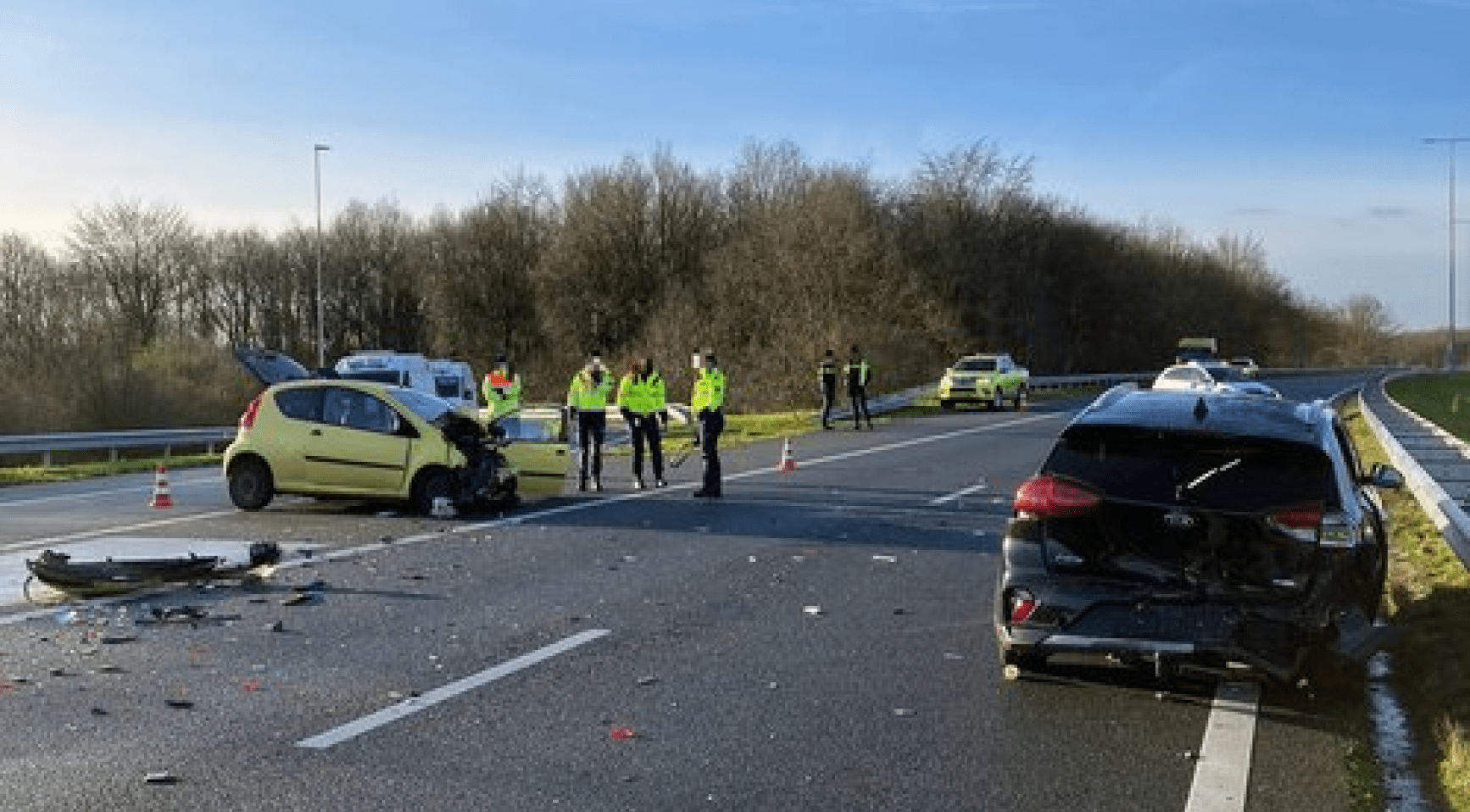 Two people lose their lives in car crashes due to slippery weather; dozens injured