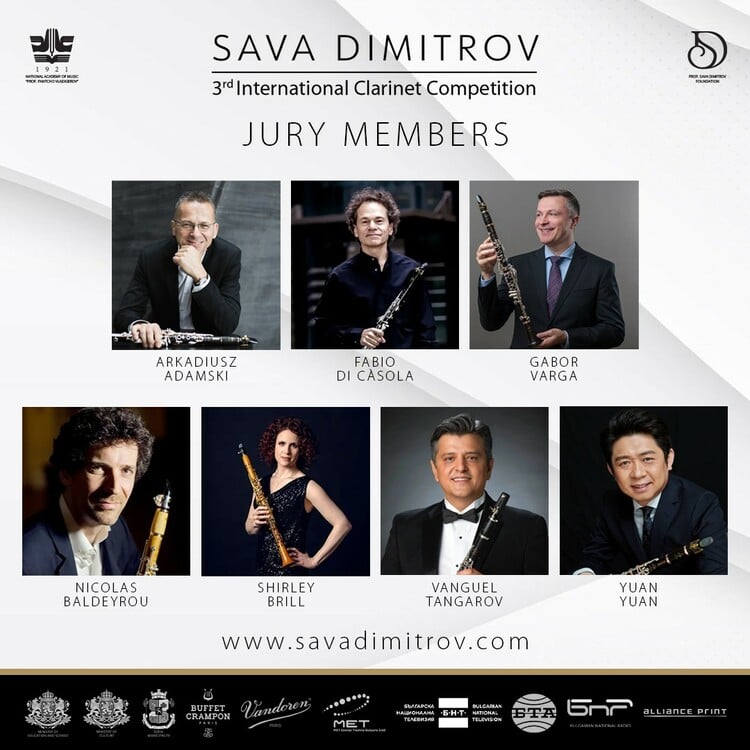 Sofia to Host 3rd Sava Dimitrov International Clarinet Competition 