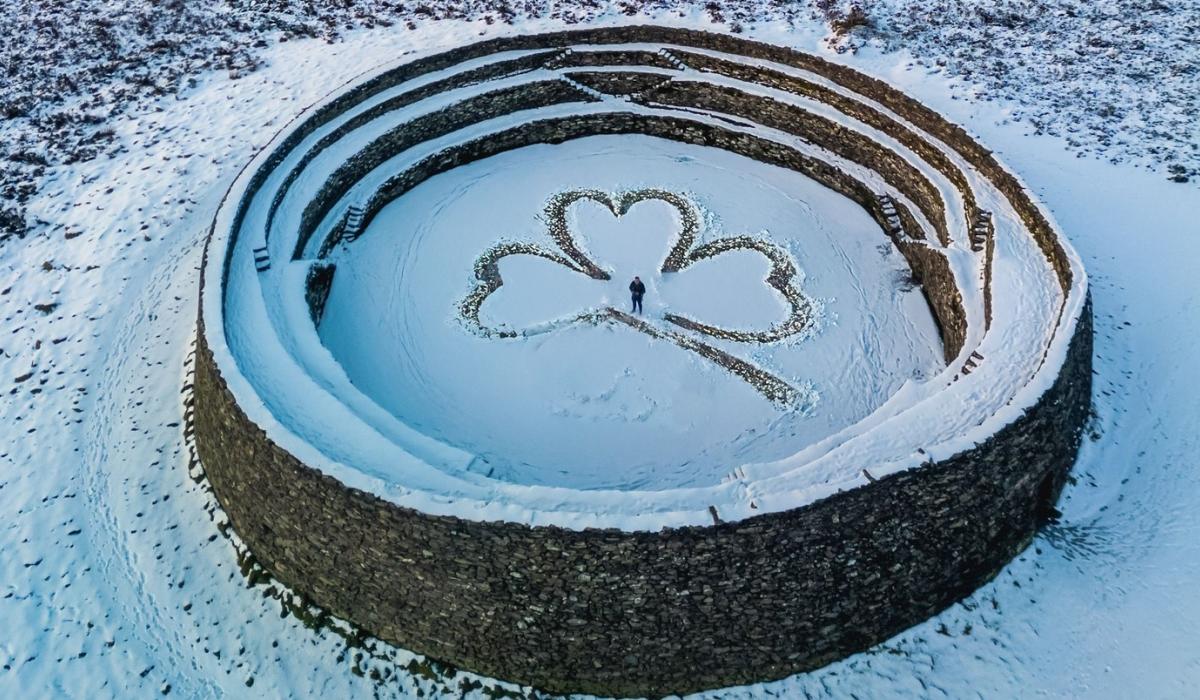 Photographer grabs stunner of Grianan of Aileach as you've never seen it before