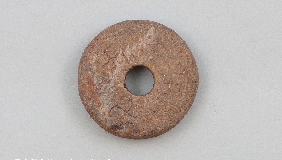 Medieval Spinning Whorl Decorated With Swastikas Uncovered In Norway