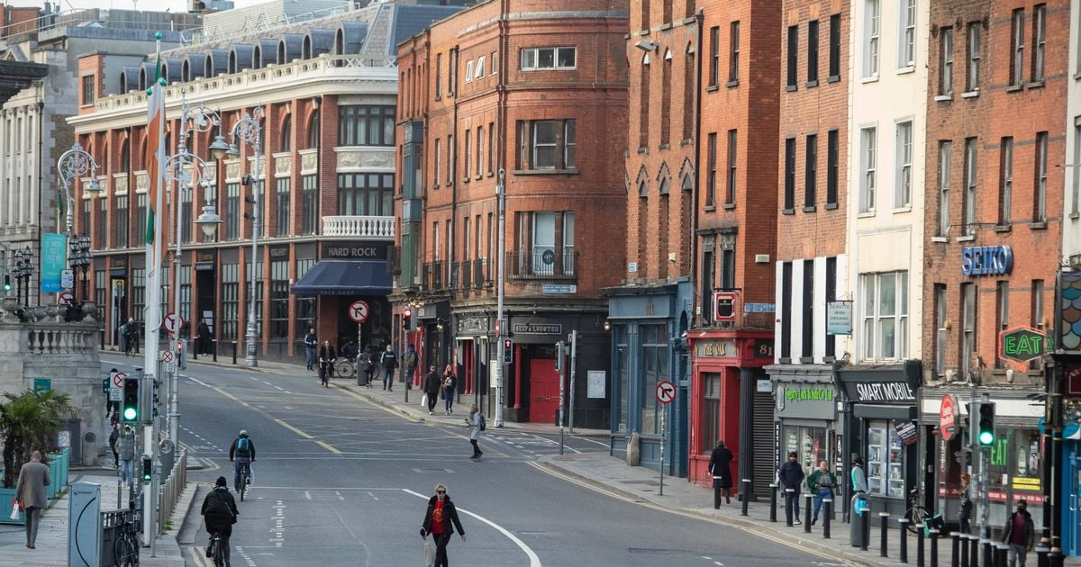 Bus driver rushed to hospital after crashing into pole in Dublin city centre