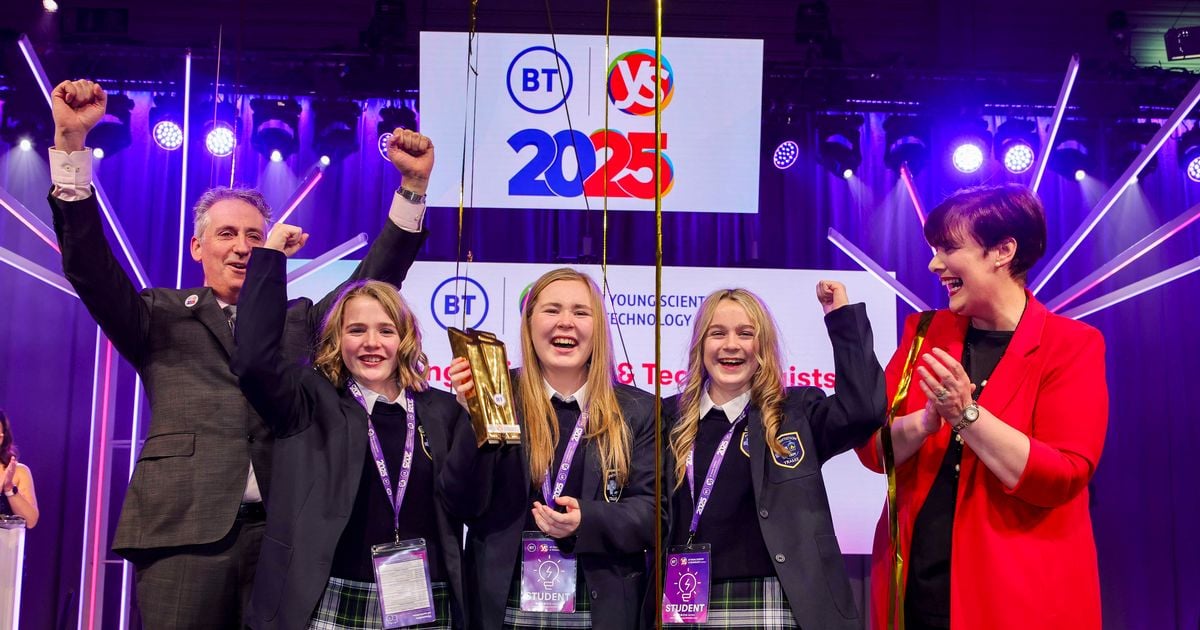 Kerry sisters Ciara, Saoirse and Laoise Murphy announced as winners of the 61st BT Young Scientist exhibition