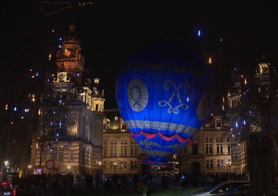 Hot air balloon announces arrival of Jules Verne museum in Forest