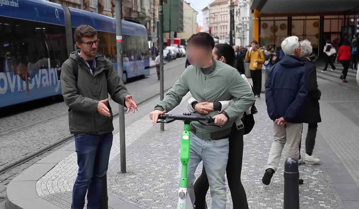 Watch: Irish couple in tense exchange with Czech YouTuber in Prague