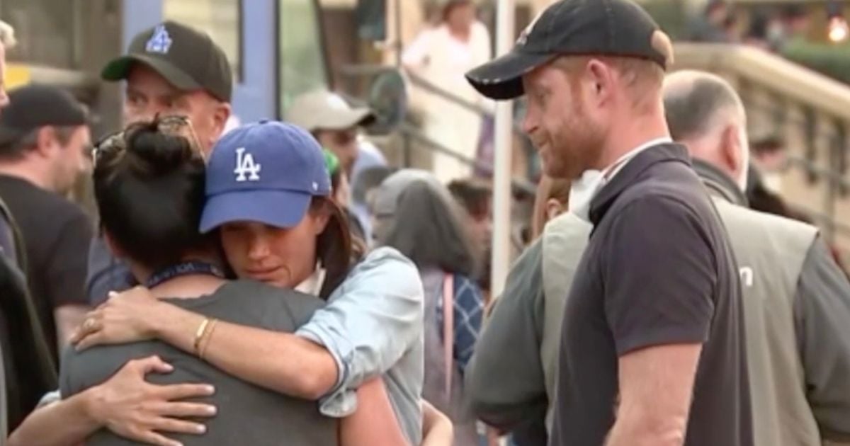 Harry and Meghan hug fire victims and open LA home to evacuees after going into 'crisis mode'