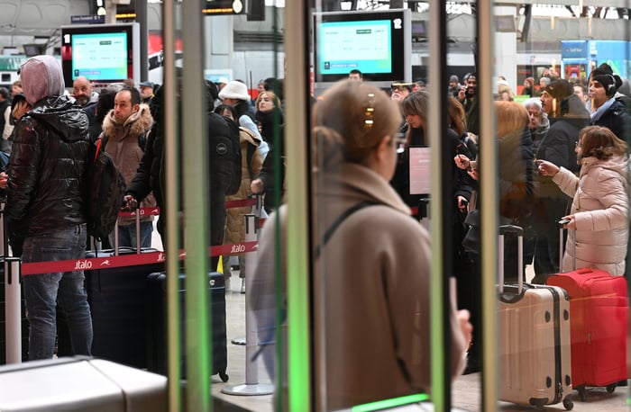 Milan railway chaos possibly caused by two trains