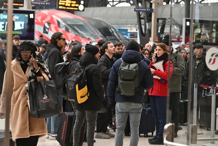 Milan railway chaos possibly caused by two trains