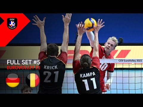 FULL 5th SET: Belgium vs Germany I CEV EuroVolley 2023 Pool Phase I Christmas Special