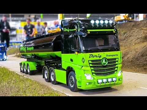 Mega Rc Trucks Rc Tractors Rc Hydraulic Excavators in Action!! Lesu ET26L Huge Rc Dozer Cat D11T