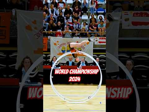 World Championships 2024 in #gymwheel Woman Birgit Halwachs #Sport #gymreels