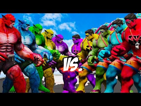 Team Hulk Seaside Color vs Team Abomination Color: The Epic Color Showdown!