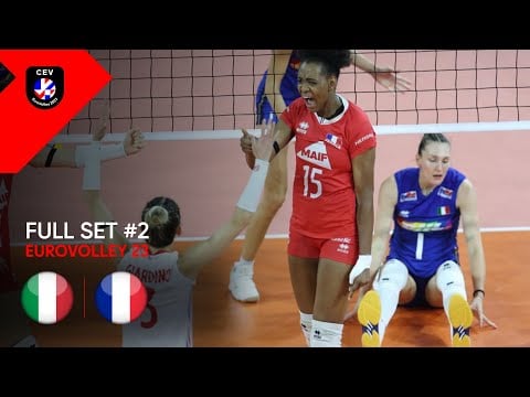 FULL 2nd SET: Italy vs France I CEV EuroVolley 2023 Quarterfinals I Christmas Special